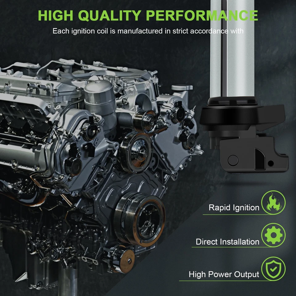 8 For 2002-2005 BMW 745i 4.4L V8 Ignition Coil & Spark Plug - Image 2 of 4