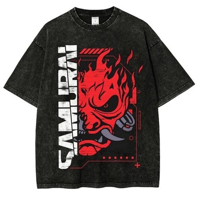 Vintage Wash Cyber Metal Phantom Liberty Video Game Merch Metalhead Fan Gift
