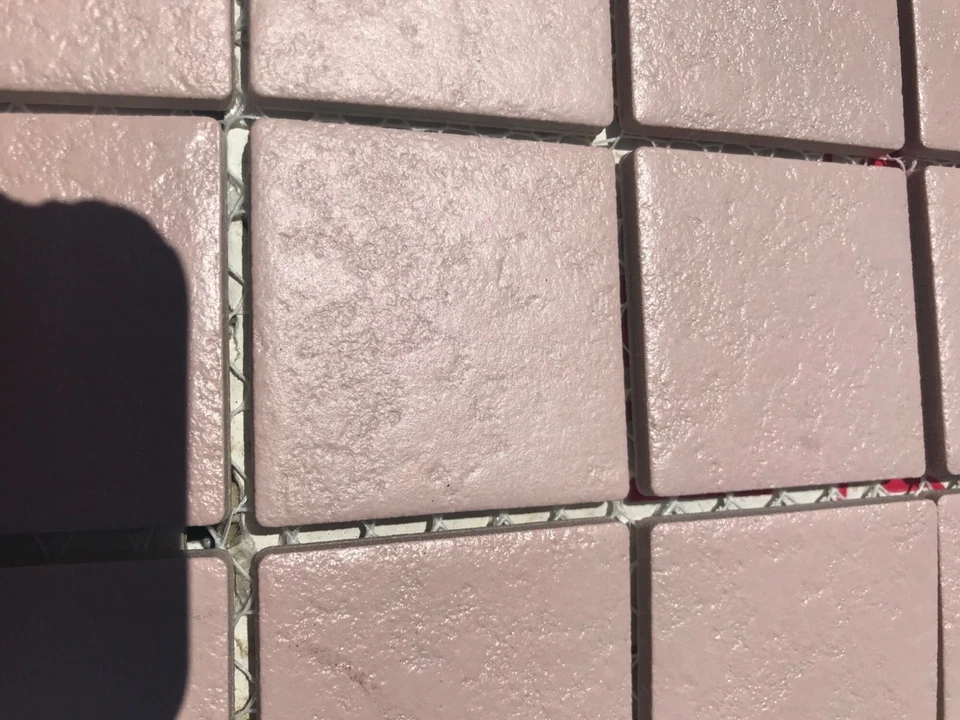 Vintage Latco Nuance Ceramic Floor Tiles 2 1/8 Pinkish Square Japan 24sq ft MCM - Image 3 of 4