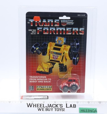Red Bumblebee AFA GRADED 75+ 75/80/90 G1 Transformers 1984 Hasbro NEW SEALED