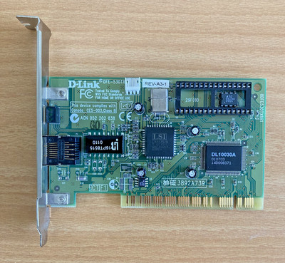 D-Link DFE-530TX REV-A3-1 ETHERLINK 10/100Mbps Ethernet PCI RJ45 Netzwerkkarte