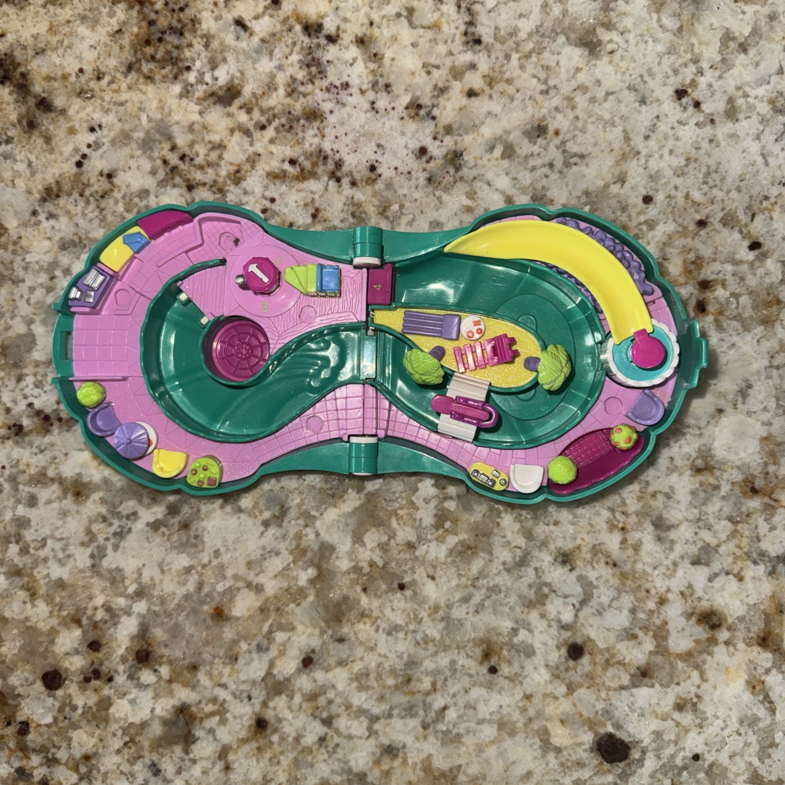 Vtg 1995 Polly Pocket Bluebird Splash N Slide Compact Only 90s Toys Water Park
