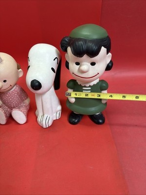 Vintage Peanuts CHARLIE BROWN & FRIENDS Set of 5 Ceramic Figure 9