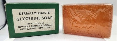 Vintage Dermatologists Glycerine Soap Newport Dermatologicals New York Sealed 