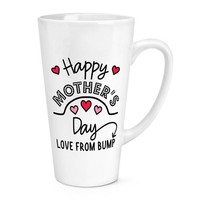 Happy Muttertag Liebe Von Bump Baby Schwanger 483Ml Groß Latte Becher Neu Mutter