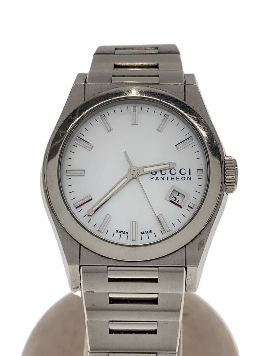 Montre Homme GUCCI Quartz Analogique Acier Inoxydable Argent 115,4 Occasion