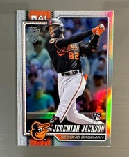 Topps 2026 Series 1 Jeremiah Jackson Rookie #277 Baltimore Orioles Foil Card. rookie card picture