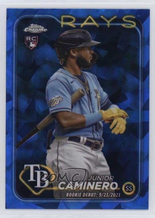 2024 Topps Chrome Update Sapphire Edition Debut Junior Caminero Rookie RC sq3