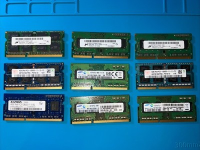 40GB! 10x 4GB DDR3 SO-DIMM Riegel Konvolut - verschiedene Hersteller