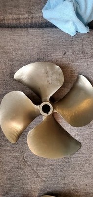 Acme 13.5 x 17.5 381 4 Blade  Inboard Propeller Left Hand Nibral Cupped 1 1/8''