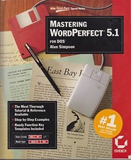 Mastering WordPerfect 5.1 by Simpson, Alan Paperback / softback Book The Fast