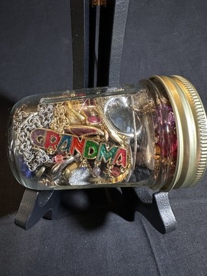 Jewelry Jar Lot Vintage To Modern Heavy Metal Not Full Of Plastic High Quality