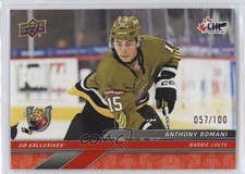 2024-25 Upper Deck CHL Exclusives 57/100 Anthony Romani #72 1t90