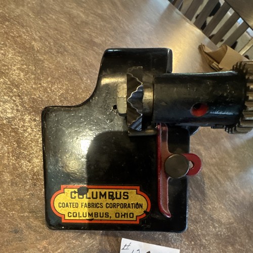 Columbus Coated Fabrics Corp Clamp-On Hand Crank Fabric Cutter Darning Tool
