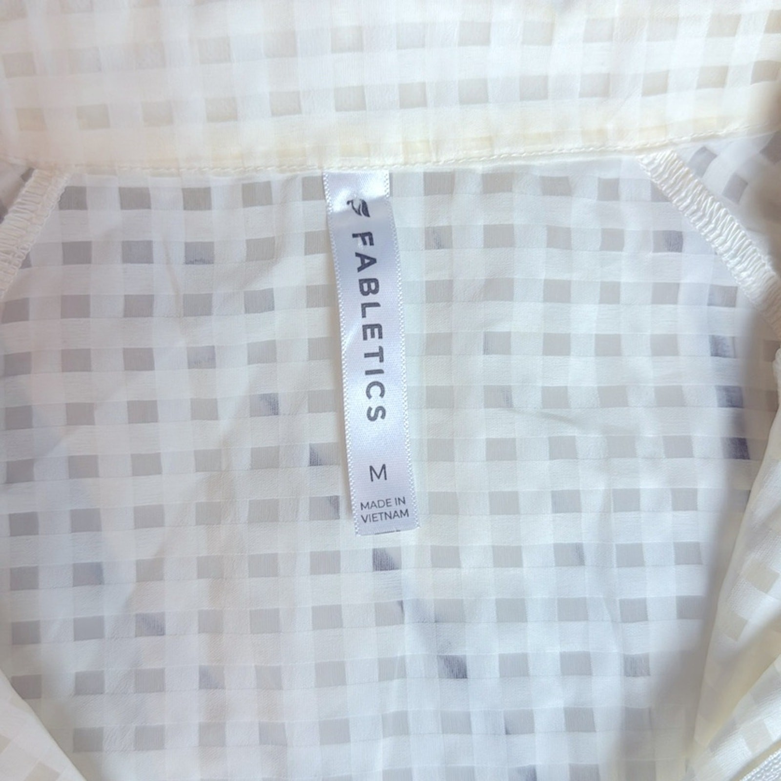 Fabletics bomber jacket sheer grid pattern. Size … - image 7