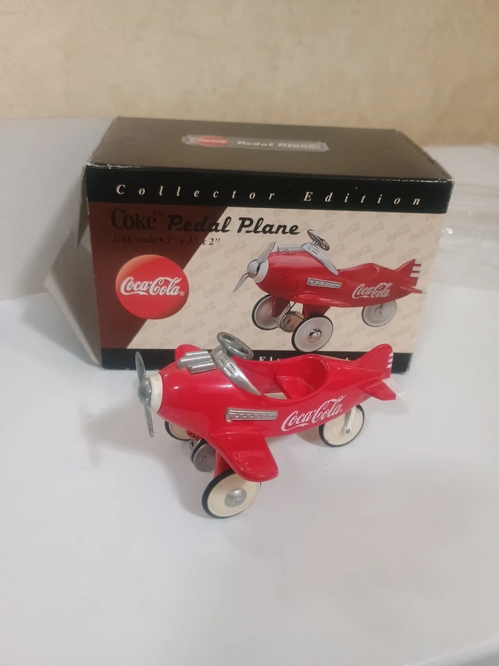 Coke Pedal Plane Die-Cast Metal 1997 Xonex Collector Edition - Image 4 of 4