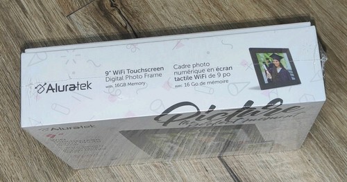 ALURATEK 9" WiFi TOUCHSCREEN DIGITAL PHOTO FRAME WITH MOTION 16GB NEW SEALED - Picture 3 of 7