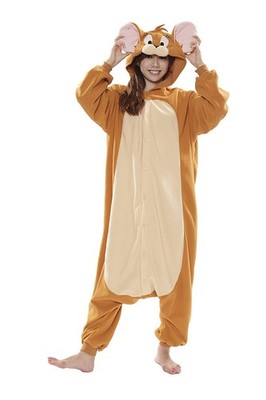 SAZAC Fleece Kigurumi Jerry Free Size RBJ-162