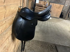 18” Kieffer Ulla Salzgeber Rusty Dressage Saddle On Excellent Tree