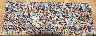 GitHub Octocat All Over Logo Recycled Desk Mat XL Desk Layout  L31'' x W12''-l
