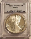 1990-S American Silver Eagle PCGS PR69DCAM Proof ASE 1oz Silver $1