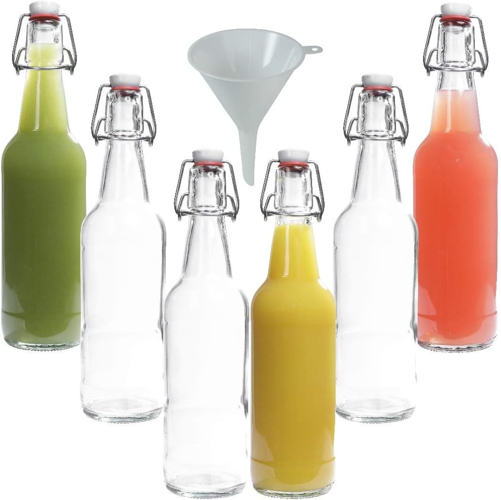 OFFERTA 6 Bottiglie Vetro Viva Haushaltswaren 500ml Chiusura Staffa