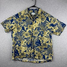 Vintage Two Palms Hawaiian Shirt Short Sleeve Mens XL Button Up Floral