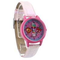 Piñata Smashlings Kinder-Armbanduhr – Rosa Uhr Mit Glitzerarmband & Figurenmotiv