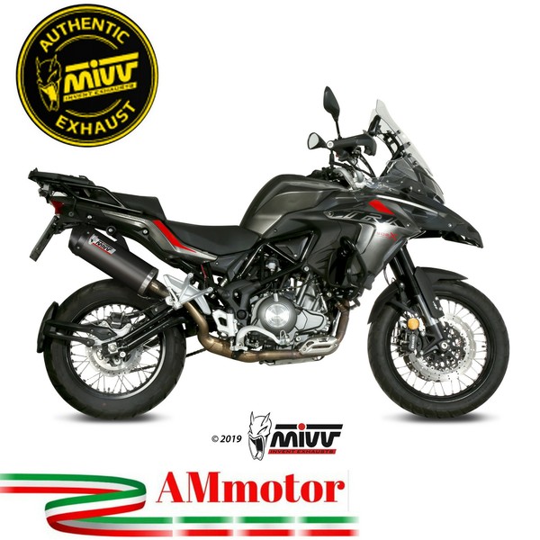 Auspuff Motorrad Benelli Trk 502 X 2021 Endtopf Mivv Exhaust Oval Carbon Cap-image