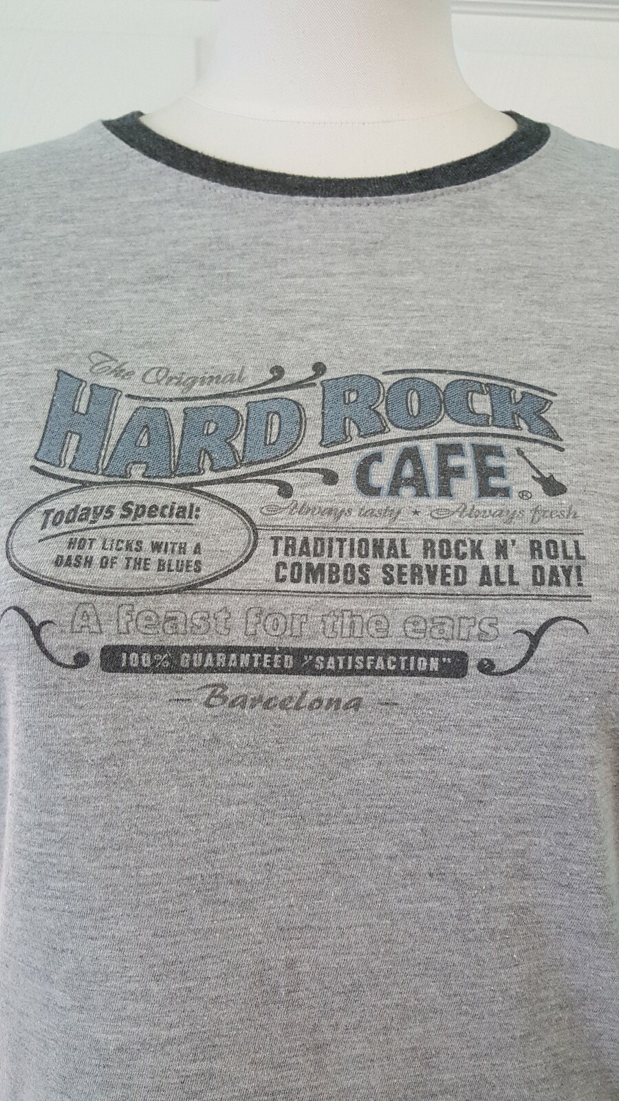 Hard Rock Barcelona Womens T-shirt Gray Size M image 2