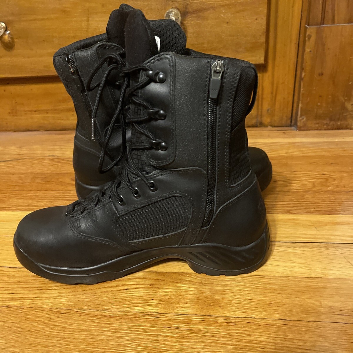 Danner Mens Sz 8.5 Black Leather, GoreTex Kinetic GTX Side Zip 8