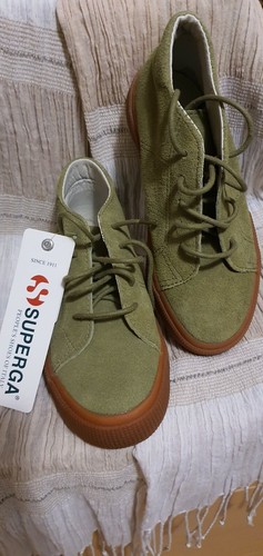 scarpe alte invernali Superga verde oliva bambino 31, nuove con cartellino  | eBay