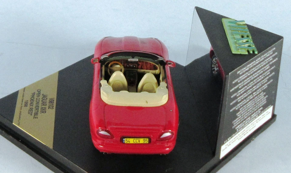 Jaguar XKR Convertible VITESSE 1998 (Rojo) Escala 1/43 Modelo Diecast ¡IMPRESIONANTE! Foto 3 de 4