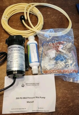 #ad Mistcooling 250 Series Mid Pressure Booster Pump 115 VAC By Pass 200 PSI amp; Kit $210.00