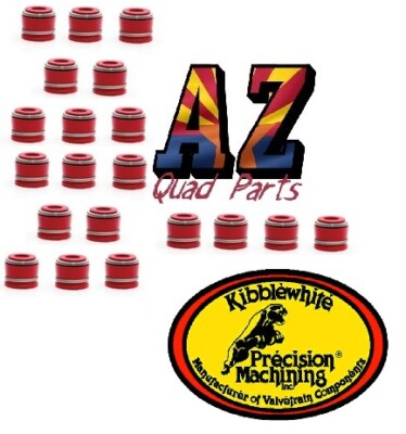 #ad 98 03 Yamaha YZF R1 Kibblewhite Red Viton Valve Stem Seals 20 Head Rebuild Set $59.99