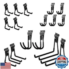 PYBTOOL 16 Pack Slatwall Hooks, Slatwall Accessories for Garage Storage, Heav