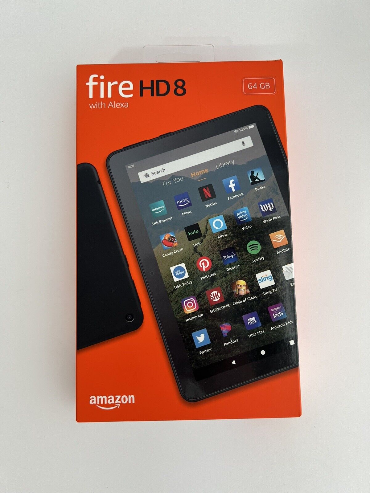 Amazon Fire HD 8 (10th Generation) 64GB, Wi-Fi, 8in - Black (with