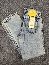 Vintage 70's Levis Jeans Kids Size 23x29 Light Wash White Tab NOS