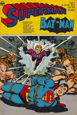 Superman Nr 1 Ehapa Verlag 1974 DC