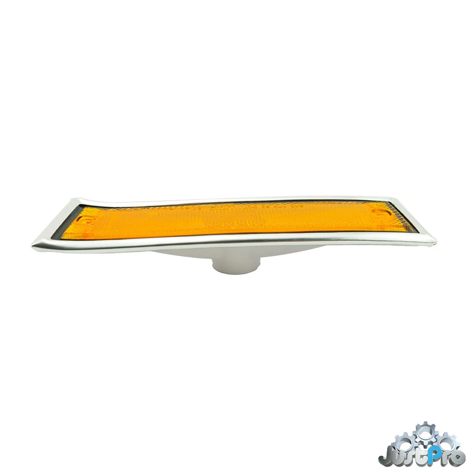 TYC Side Marker Light Corner Lamp w/ Chrome trim 81-91 GMC Chevy Pickup Amber - Image 3 of 4