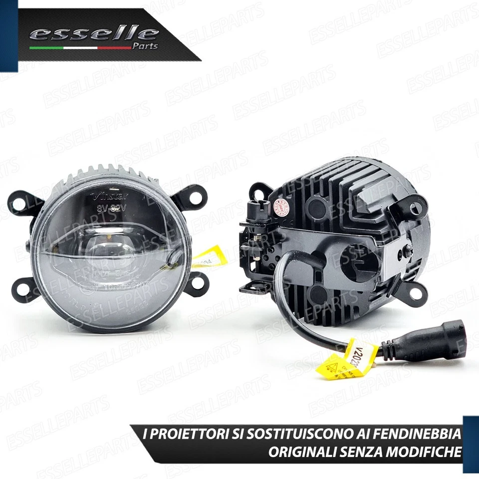 SET PROIETTORI LENTICOLARI LED FENDINEBBIA FORD FUSION FINO AL 09-2005 FUME' - Immagine 4 di 4