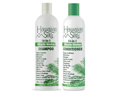 Hawaiian Silky 14-in-1 Miracle Shampoo & Conditioner Kit, 16 Fl. Oz. Pack of 1