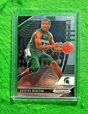 CASSIUS WINSTON PRIZM ROOKIE CARD JERSEY #5 MICHIGAN STATE RC WIZARDS 2020 PRIZM