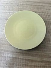 LINDT STYMEIST Satin Smooth Yellow 8 1/4" Round SALAD PLATE, Vintage