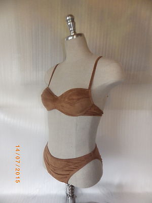 60 Stck. Bikini Set Bikinis Push-Up Sexy Badeanzug Wildlederoptik  / Postenware