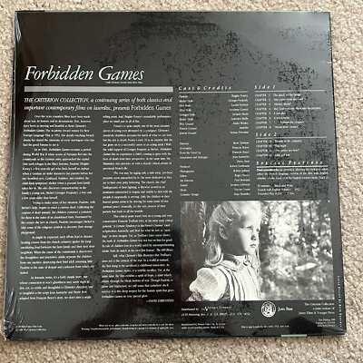 Forbidden Games (1952) Criterion Laserdisc Jeux Interdits René