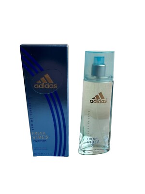 New Discounted ADIDAS FRESH VIBES Perfume For Women 1.7 fl.oz. Coty France Made