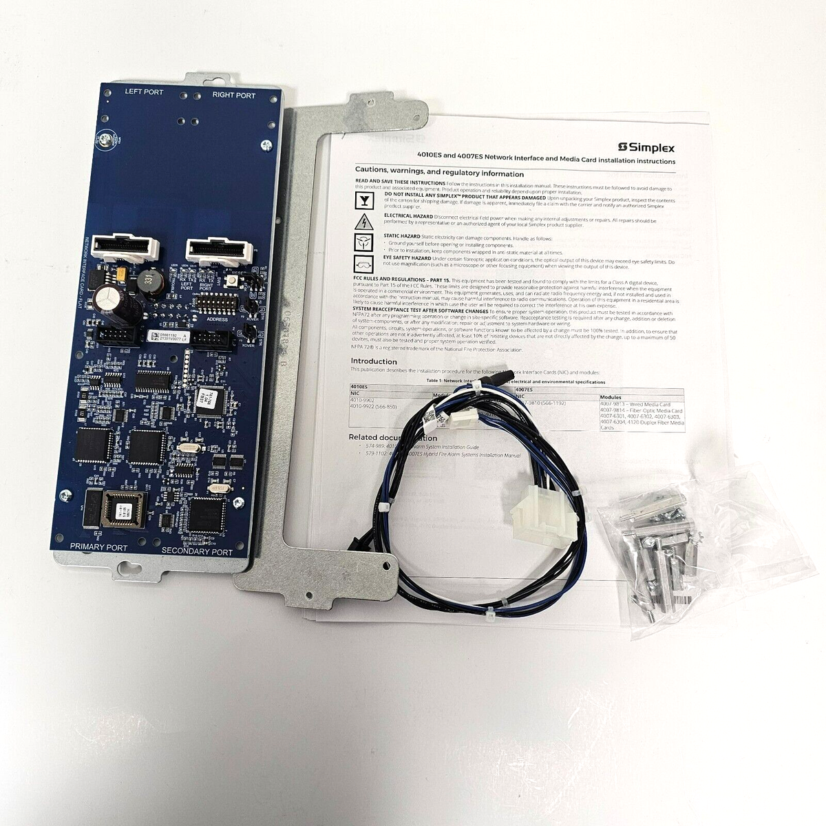 Simplex 4007-9810 Modular NIC for 4007es Panel for sale online | eBay