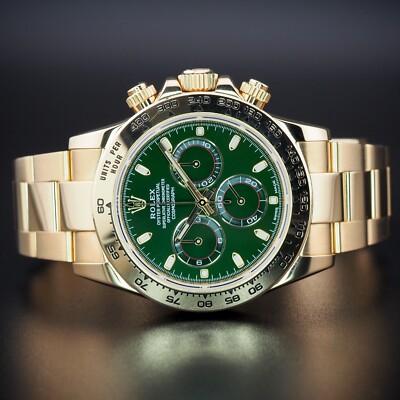 Rolex Daytona 116508 “John Mayer” 18K Yellow Gold Green Dial