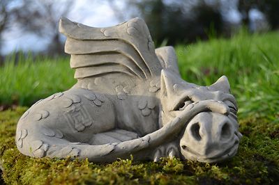 James der blickende Drache Stein Garten Ornament